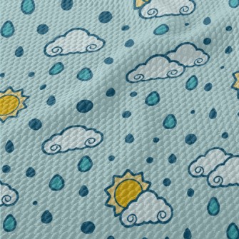 Lovely Changeable Climate Birdseye Piqué