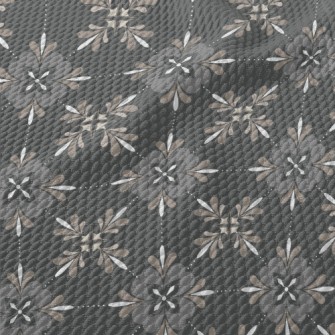 Retro Elegant Pattern Birdseye Piqué