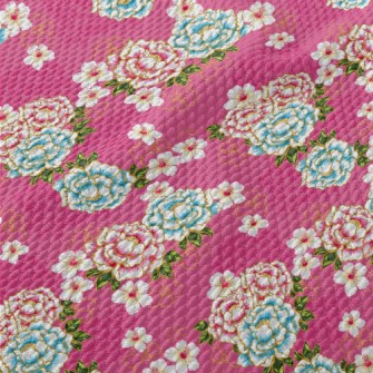 Taiwan Hakka Flowers Birdseye Piqué