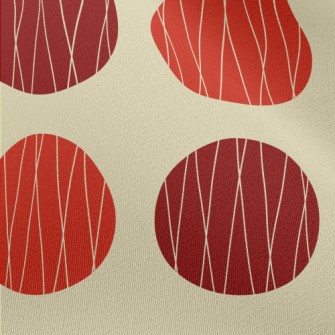 Red Polka Dot Decoration Chiffon