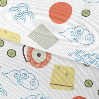 Japanese Tea Ceremony Elements Waterproof Oxford