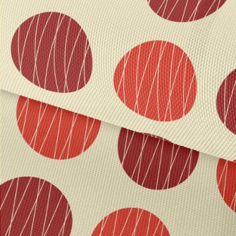 Red Polka Dot Decoration Waterproof Oxford