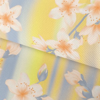 Hand Drawn Cherry Blossom Bran Waterproof Oxford