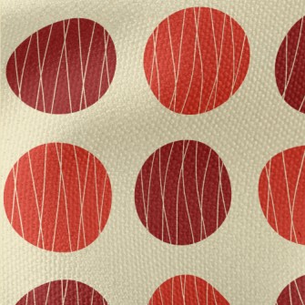 Red Polka Dot Decoration Waterproof Canvas