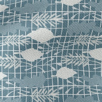 Forest Leaves Doodles Waterproof Canvas