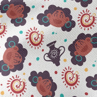 Happy African Woman Waterproof Canvas