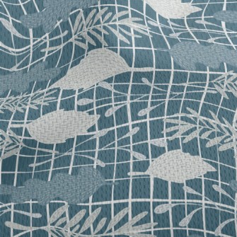 Forest Leaves Doodles Athletic Mesh Flat Back