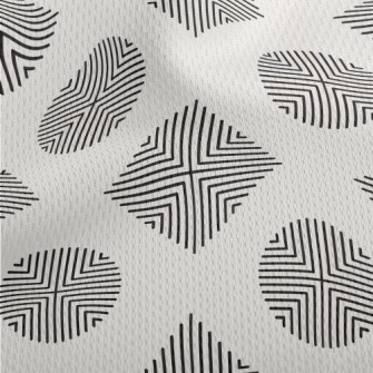 Plain Simple Pattern Athletic Mesh Flat Back