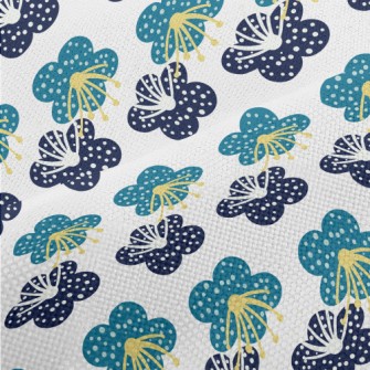 Spring Plant Doodles Performance Linen