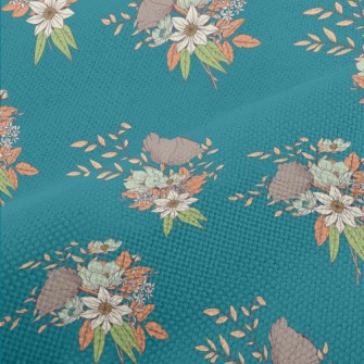 Elegant Hand-painted Bouquet Performance Linen