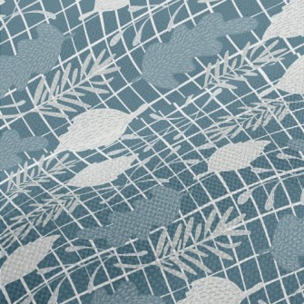 Forest Leaves Doodles Performance Linen