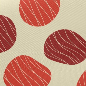 Red Polka Dot Decoration Twill