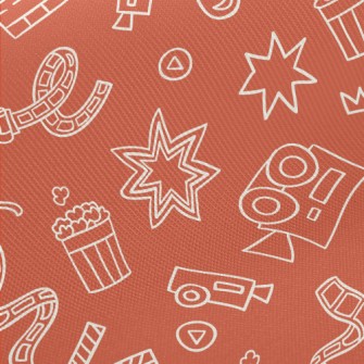 Cinema Themed Graffiti Twill