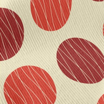 Red Polka Dot Decoration Standard Corduroy