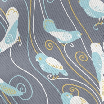 Elegant Bird Illustration Standard Corduroy