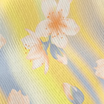Hand Drawn Cherry Blossom Bran Standard Corduroy