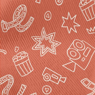 Cinema Themed Graffiti Standard Corduroy