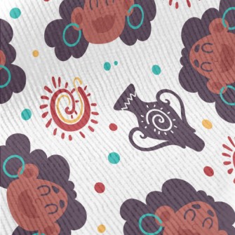 Happy African Woman Standard Corduroy