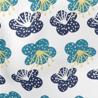 Spring Plant Doodles Stretch Ponte