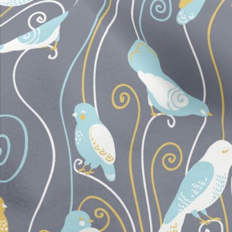 Elegant Bird Illustration Micro Fleece
