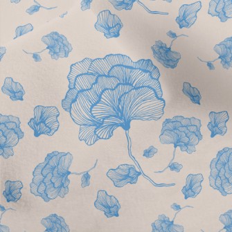 Blue Line Rose Micro Fleece