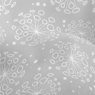 Hand Drawn Dandelions Lightweight Performance Linen