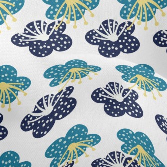Spring Plant Doodles Lightweight Performance Linen