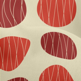 Red Polka Dot Decoration Lightweight Performance Linen