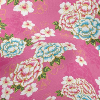 Taiwan Hakka Flowers Lightweight Performance Linen