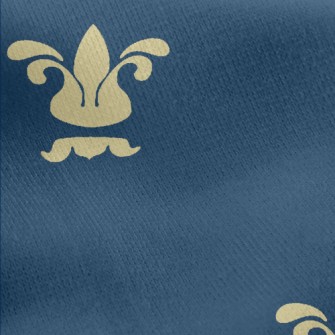 Gorgeous Lily Pattern Jersey Backed Fleece