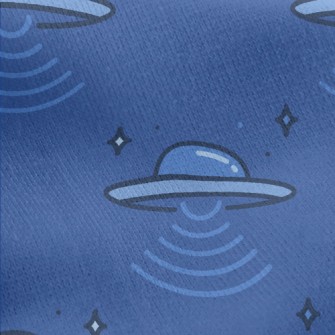 Cute Cartoon UFO Jersey Backed Fleece