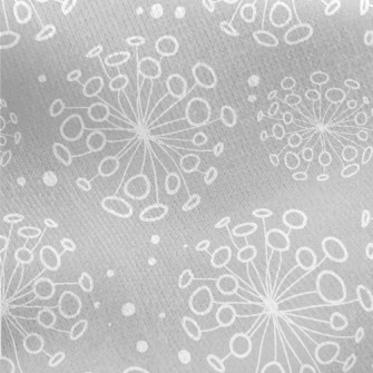 Hand Drawn Dandelions Jersey Backed Fleece
