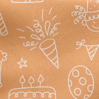 Happy Birthday Party Jersey Backed Fleece