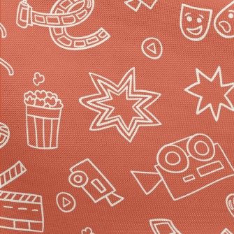 Cinema Themed Graffiti Pongee