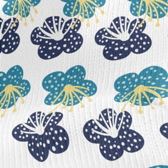 Spring Plant Doodles Stretch Jersey