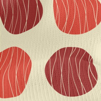 Red Polka Dot Decoration Stretch Jersey