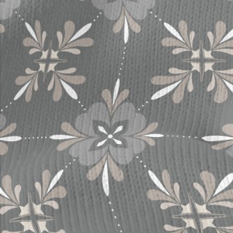 Retro Elegant Pattern Stretch Jersey