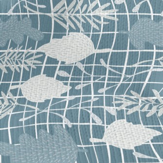 Forest Leaves Doodles Stretch Jersey