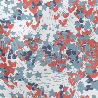 Messy Hand Drawn Doodles Lightweight Cotton Poplin