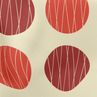 Red Polka Dot Decoration Lightweight Cotton Poplin