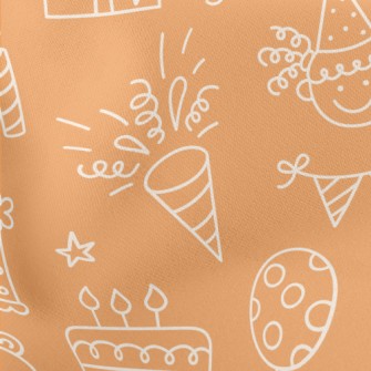 Happy Birthday Party Lightweight Cotton Poplin