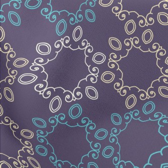 Artistic Flower Totem Lightweight Cotton Poplin