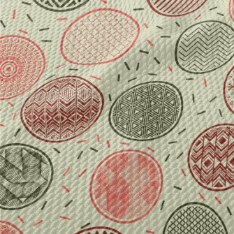 Geometric Pattern Round Birdseye Piqué