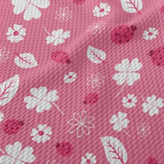 Clover And Ladybug Birdseye Piqué