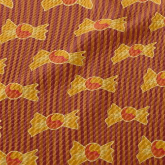 Orange Halloween Candy Birdseye Piqué