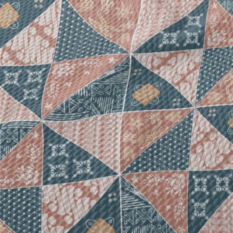 Beautiful Batik Pattern Birdseye Piqué