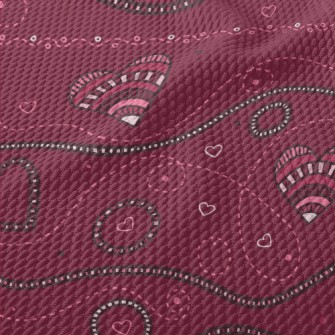 Line Love And Dotted Line Birdseye Piqué