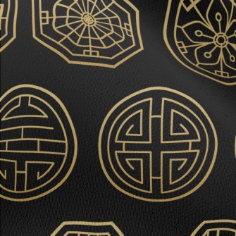 Chinese Traditional Symbols Chiffon