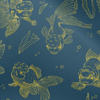 Golden Line Goldfish Chiffon