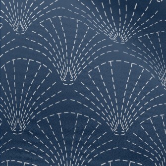 Traditional Sashiko Embroidery Chiffon